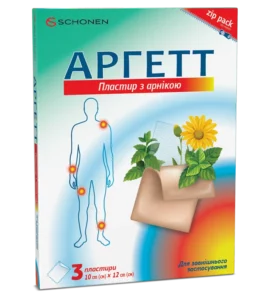 Аргетт пластир з арнікою